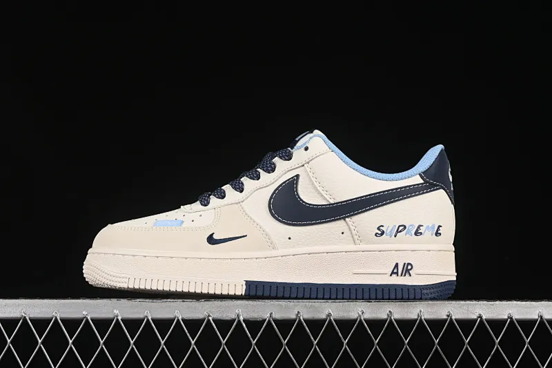 All categories Nk Air Force 1 Air Force series Nk Air Force 1 Low Air Force low top Nike Air Force 1'07 Low Supreme co-branded double blue label Air Force 1 low top casual sneakers XS1958-565